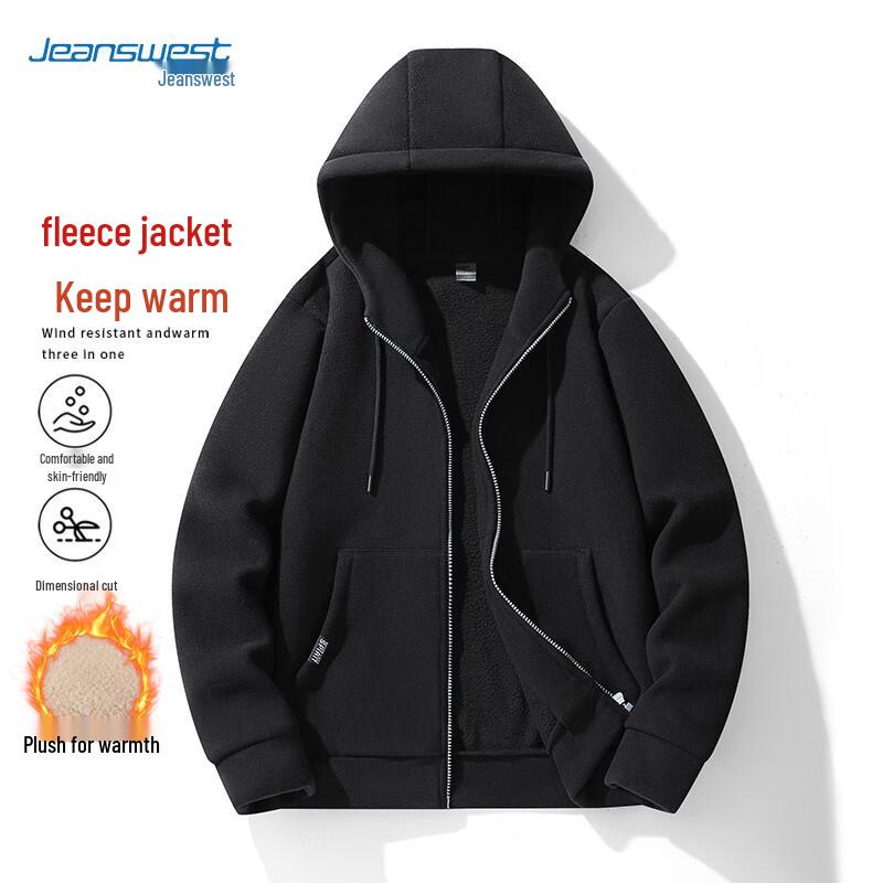 

Чоловіча флісова куртка з капюшоном JEANSWEST на осінь/зиму 2XL
