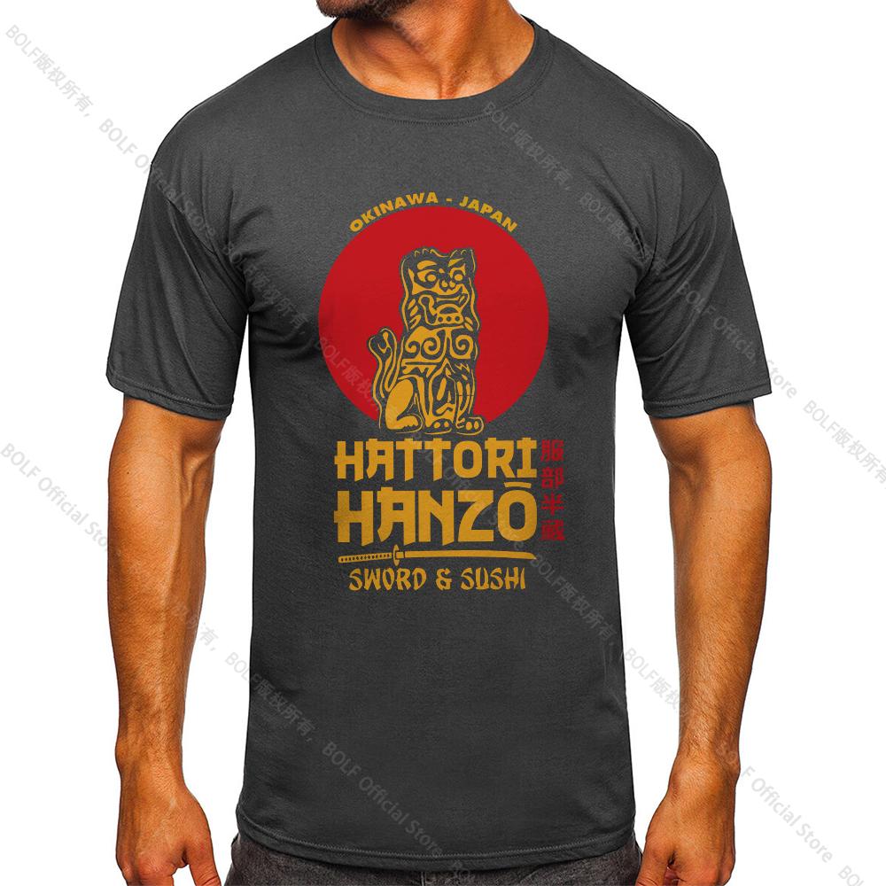 Men's Hattori Hanzo Printed T-shirt 100% Cotton Harajuku Classic Tees for Men Casual Shirt Tops Wear