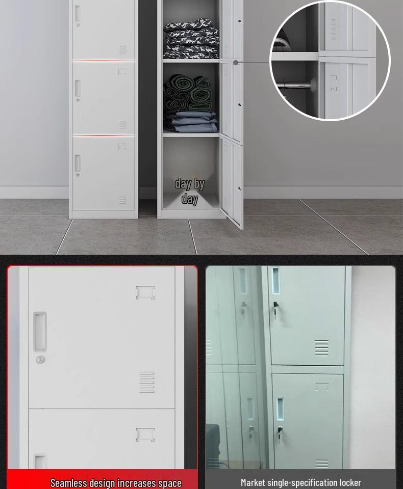 Single Door Steel Locker Cabinet for Employee or Dormitory Use