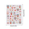 1 Blatt 5D Präge Chinese New Year Löwentanz Nagelsticker Niedliche Glückslöwen Aufkleber Festival Löwe Selbstklebende Maniküre Slider