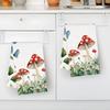 2pcs/set Kitchen Towels 40x60cmMushroomHand Towels Christmas Decorations for Home Noel Dish Towels Gifts