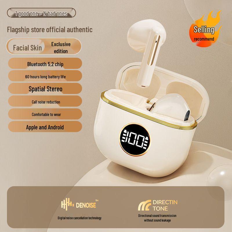 2025 Wireless Noise-Cancelling In-Ear Bluetooth Headphones for Sports, Compatible with Android, Huawei, and Apple