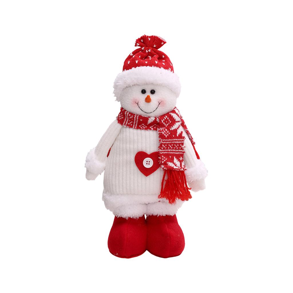 Christmas Stretchable Knitted Red Series Doll Window Display Props Decorations And Accessories