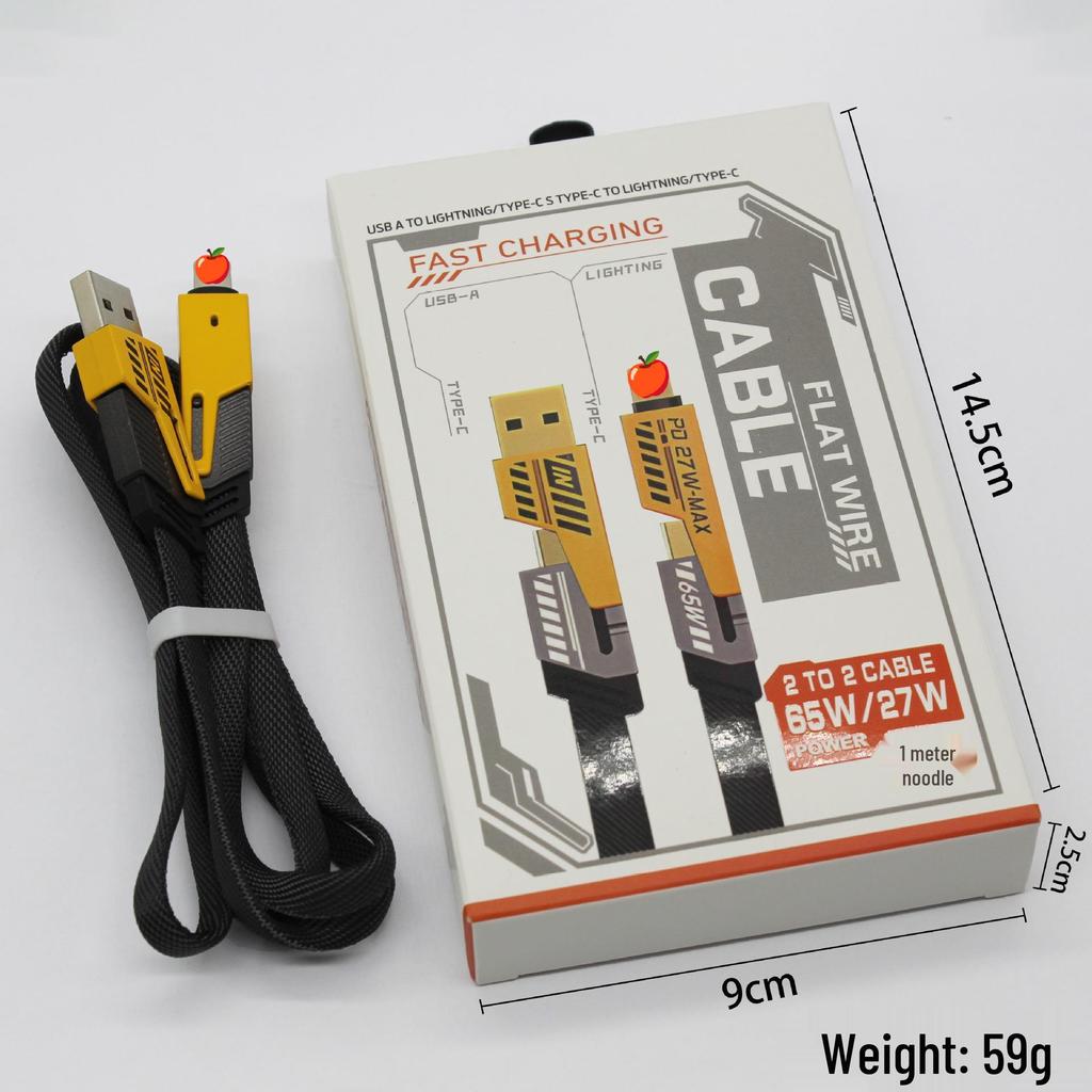 120W Multi-Port Fast Charger: Dual USB & Dual Type-C, US & EU Compatible