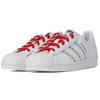Adidas Originals Superstar Durable Lightweight Low-Top Skate Shoes Unisex Sneakers White Red Black FZ2822