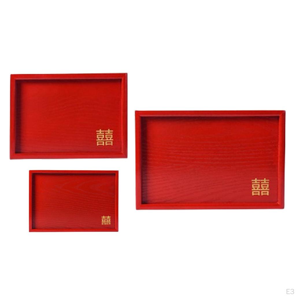Chinese Wedding Serving Tray Plate Traditional Party Cake Snack Plates for