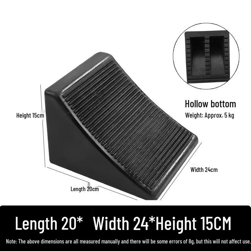 Large Portable Anti-Roll Wheel Chock for Trucks and Cars