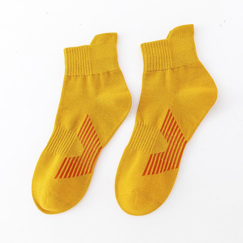 

Мужские весенне-осенние хлопковые носки до середины икры - Дышащие, влагоотводящие, повседневные спортивные носки для бега и баскетбола. Size 39-44 жёлтый/имбирный