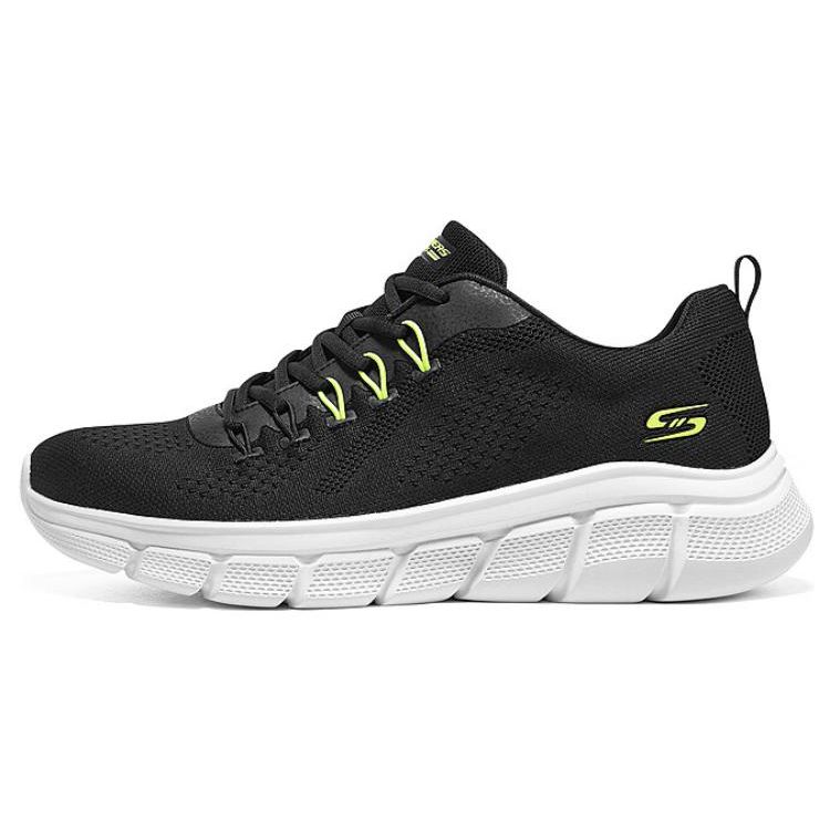 Skechers Bobs B Flex Fabric Sport Comfort Low Top Casual Shoes Men sneaker Black 118101-BLK 43