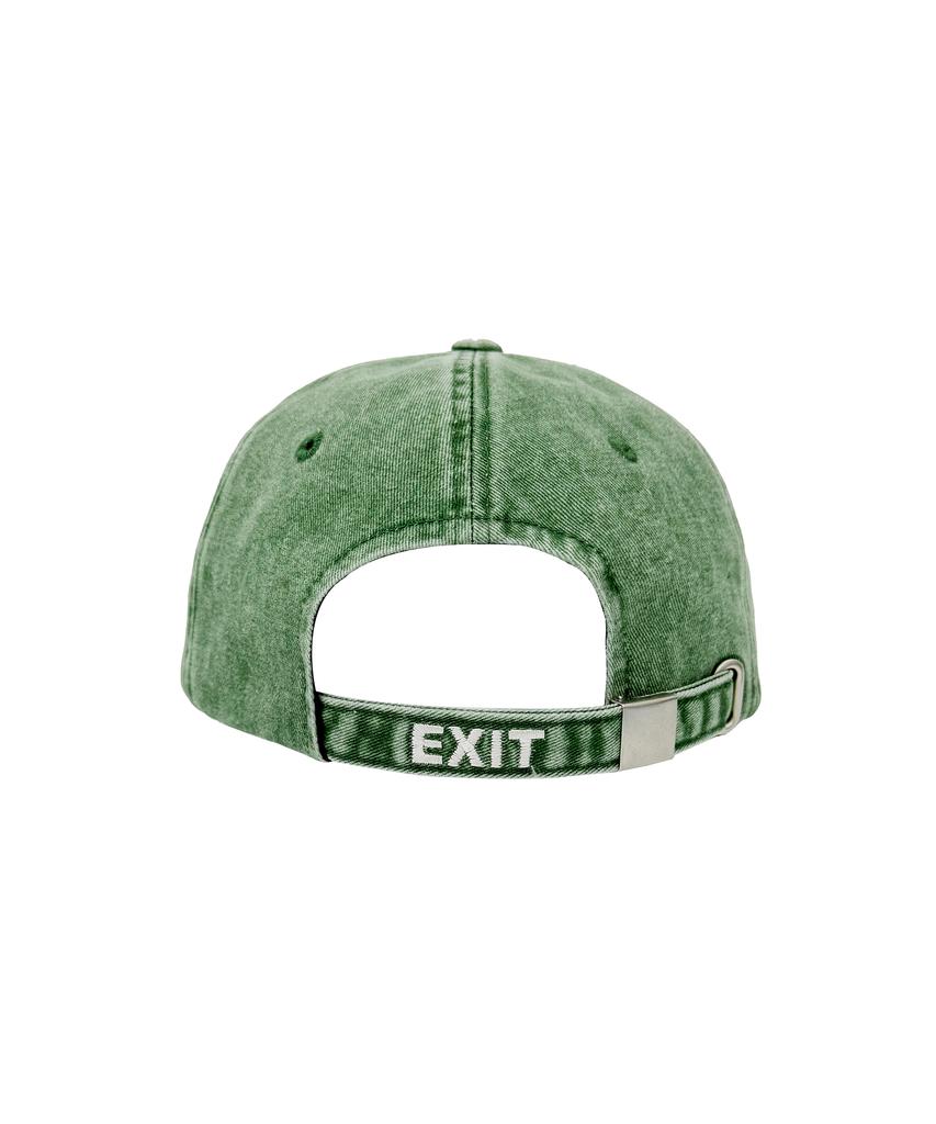 Gesison Code Lettering Washed Ball Cap_Green