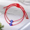 Evil Eye Red & Black Braided Bracelet with Turkish Charm