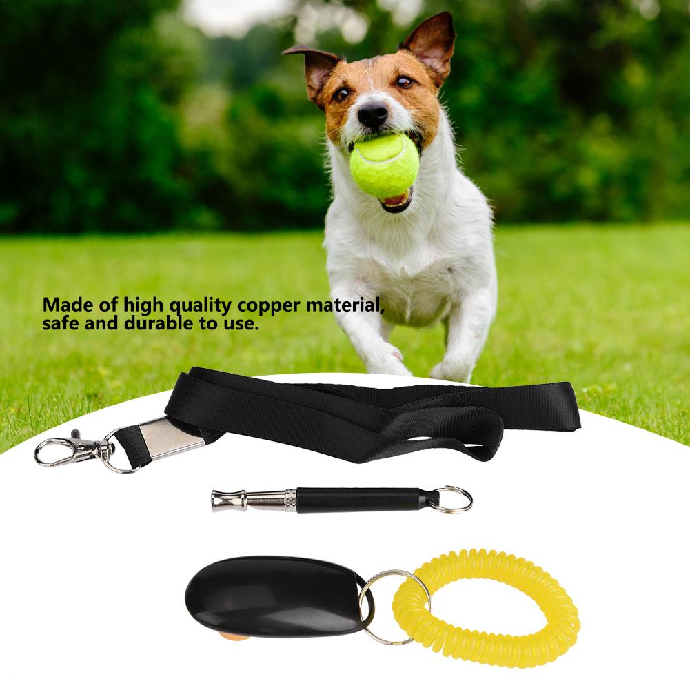 3pcs Ultrasonic Dog Training Whistle   Pet Training Clicker   Free Lanyard