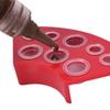 8-Hole Permanent Makeup Pigment Holder Fan-Shaped Mixing Cup Display Stand