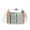 New Niche Design Handbag Bag Women's Versatile Contrasting Color Messenger Box Bag Temperament Commuter Woven Bag
