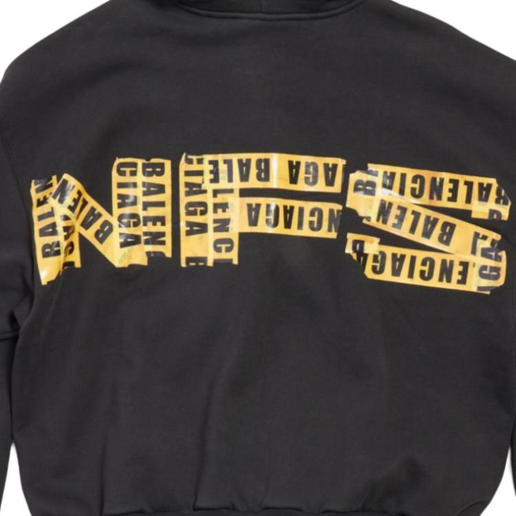 Balenciaga x JIPINFEICHE FW24 Sweatshirt Fitted Style Unisex Black 770939TQV721083
