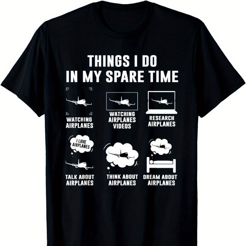 Airplane Lover Things I Do In My Spare Time T-shirt