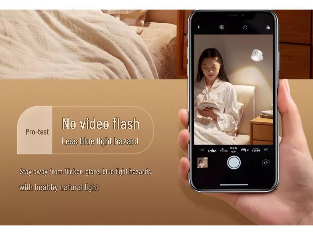 Portable LED Magnetic Wall Lamp – Easy Install, Adjustable Spotlight, Minimalist Design for Ambience and Reading.