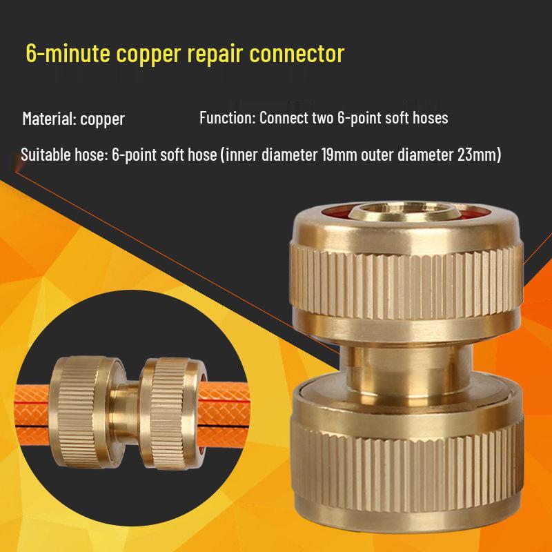 Four-Point Hose Extension Connector for Garden & Car Wash.