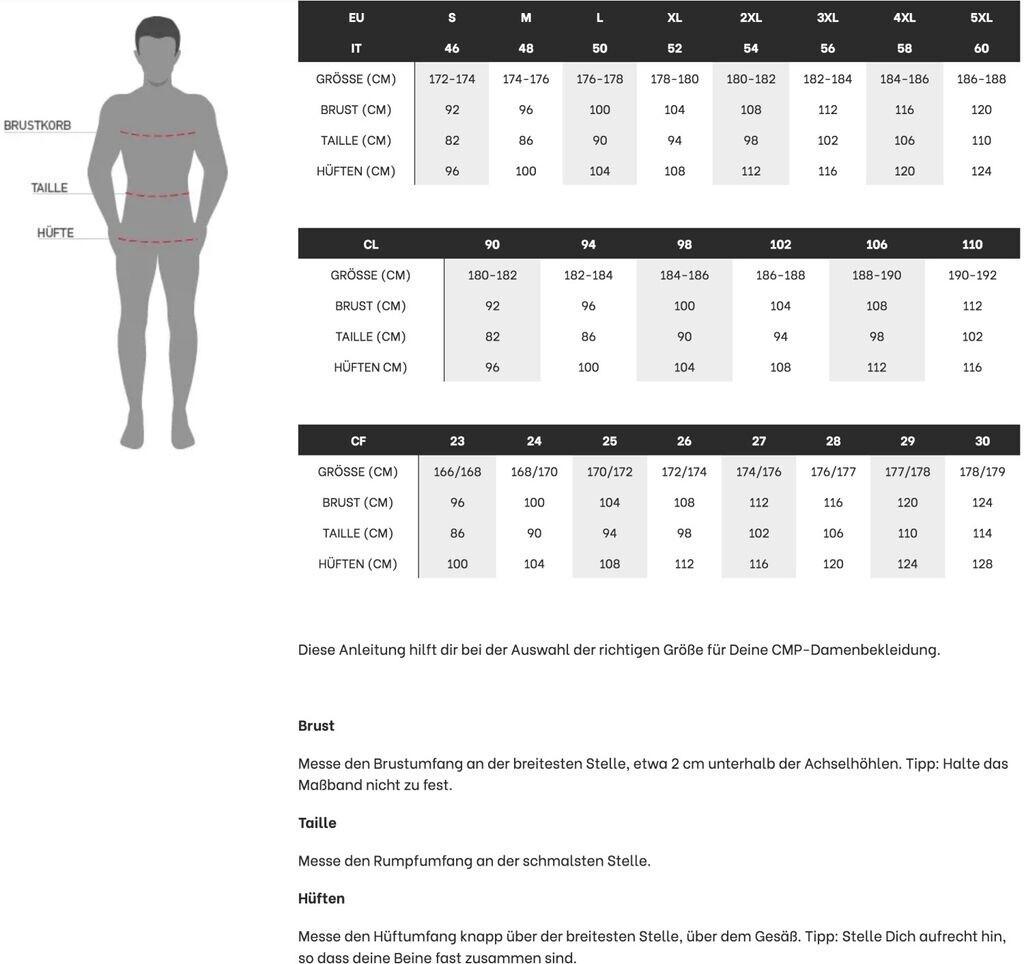 CMP Men's Softshell Jacket with Detachable Hood (3A01787N) Anthracite/ref