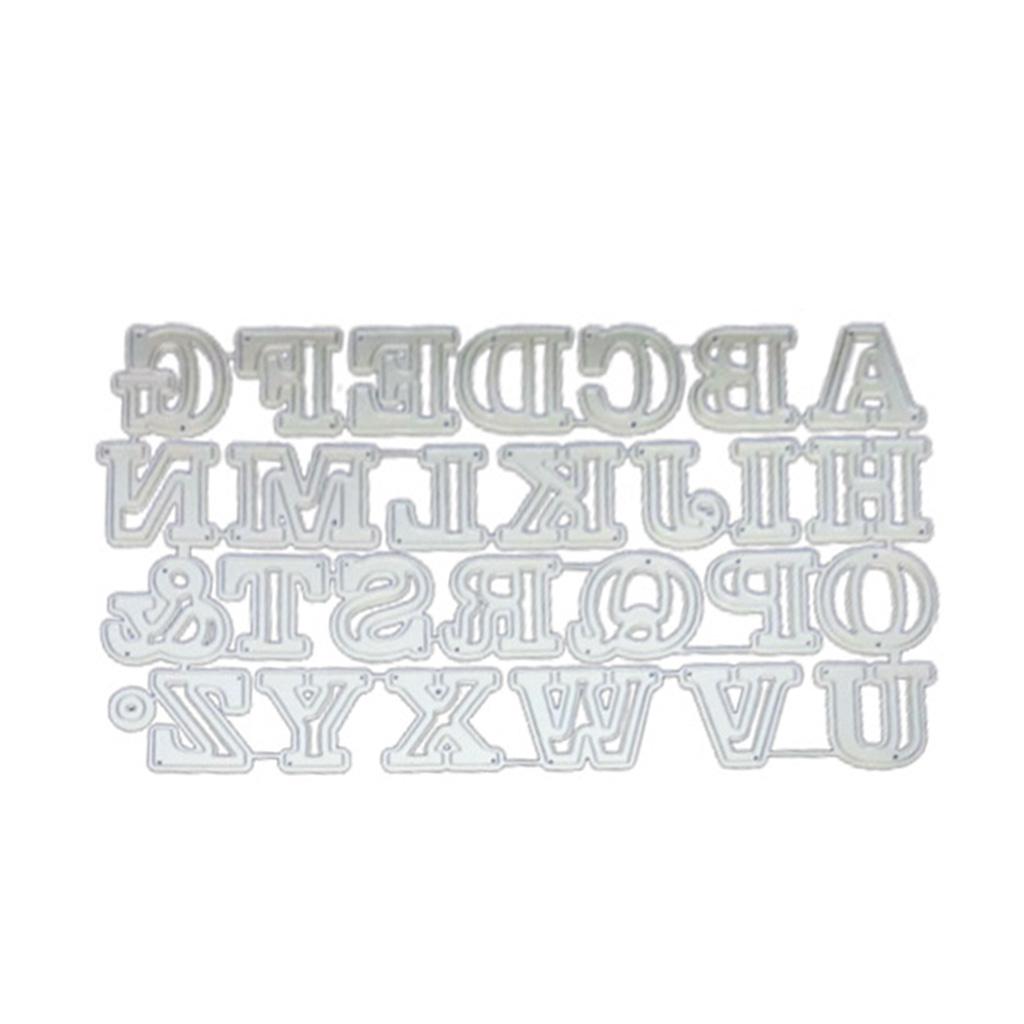Uppercase 26 Letters Cutting Die Stencil Creative House Ornaments Making Too
