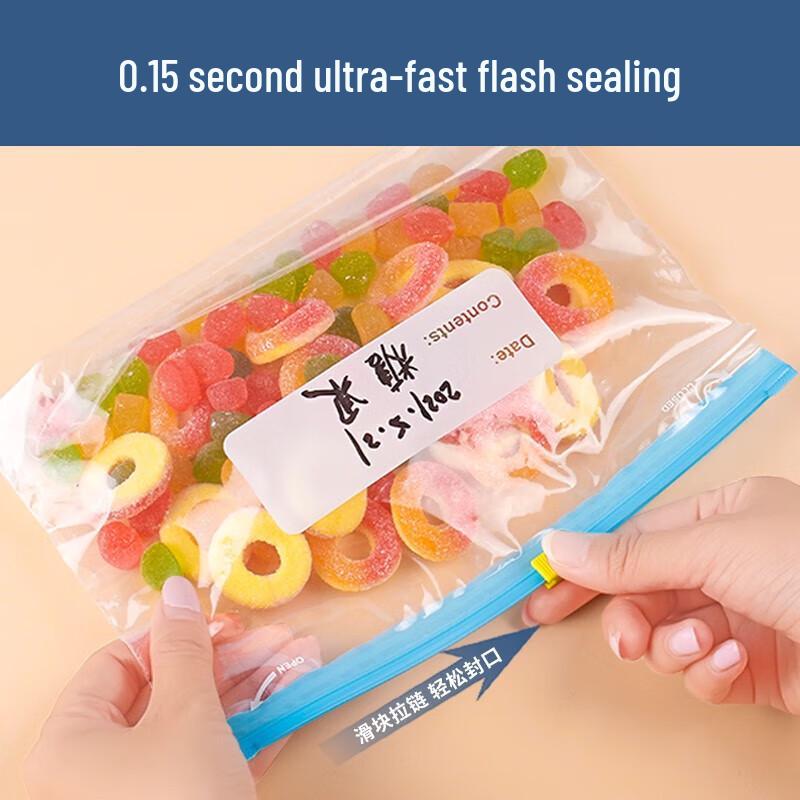 YOUAO Food Storage Slider Bags - Large, 20 Pack