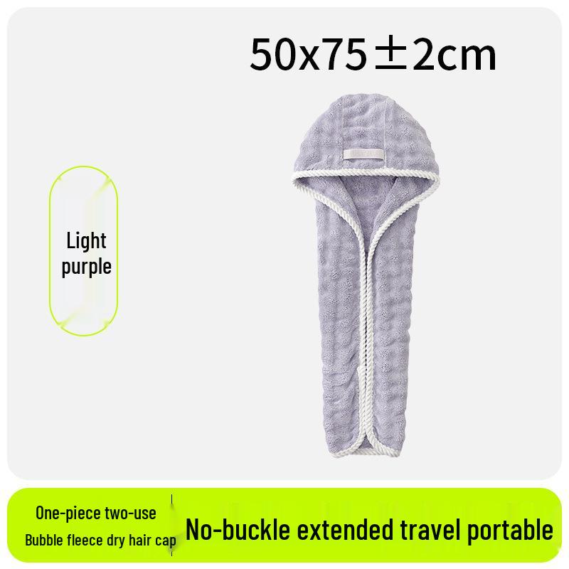 2026 Bubble Fleece Haarwikkel: Sneldrogend, Sterke Absorptie, Ontwerp met Brede Staart voor Vrouwen