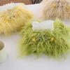 1Pc Polyester Fiber Plush Tissue Bag Table Napkin Boxes DIY with Little Hairpin Living Room Toilet Paper Cartoon Monster