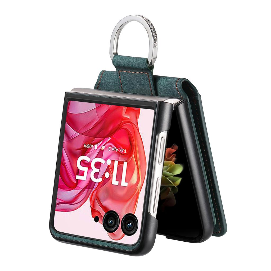 For Motorola Razr 60 Ultra 5G Case Card Holder Kickstand Retro Texture Leather Back Cover