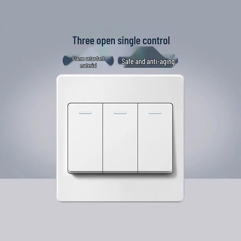 Miaoguagua 3-Gang Single Control Switch Panel