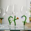 Pflanzenkelch Kristallglas Kreativ Hochzeitsfeier Glaswaren Weinprobe Gläser Blume KLASSISCH BURGUNDY Bordeaux Champagnerkelch