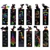 Colorful Scratch Painting Bookmark Animal Unicorn Dinosaur Pattern DIY Puzzle Early Education Children Kids Birthday Gift JXB