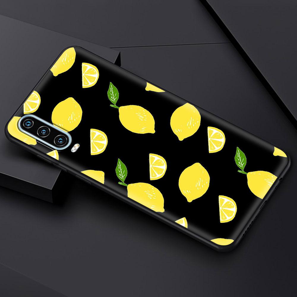 Mediterranean Lemon Soft Phone Case For Huawei P30 Lite P50 Pro P20 P40 Lite E P Smart Z 2021 Y6 Y7 Y9 2019 Y6p Y9s Y7a Cover