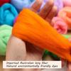 50 kolorów 3g wełna wędrująca włókno DIY Filc robótki ręczne Materiał wełniany zestaw do filcowania małych zabawek