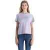 Levis Letter Logo Printed Round Neck Pullover Short Sleeve T-Shirt Women T-Shirt Purple 0019G-0001
