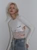 CHOIAE Bolero Warmer Crop T-Shirt - Ivory