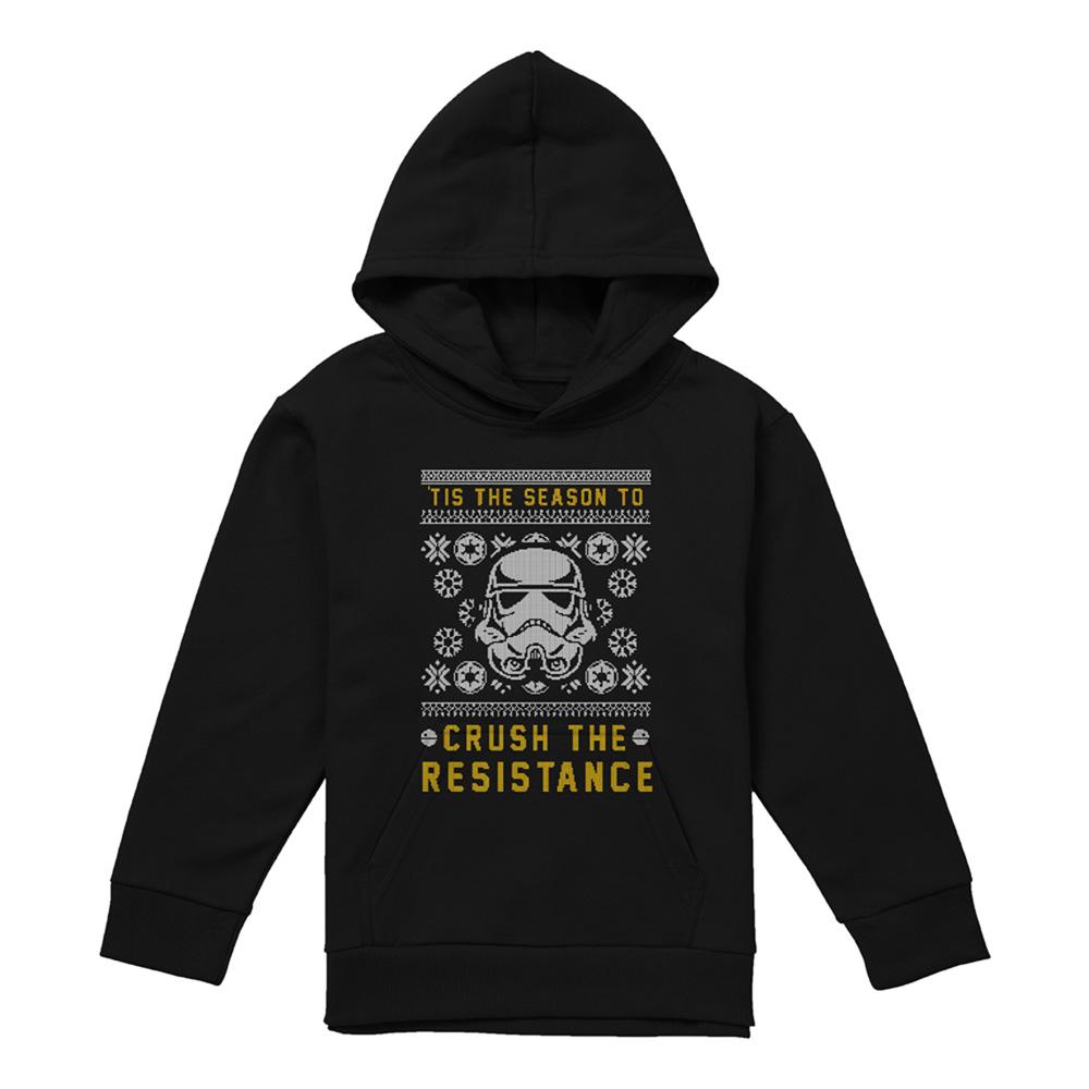 Disney Star Wars Childrens/Kids Crush The Resistance This Christmas Hoodie
