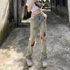 Trendy Korean-style Men's Casual Summer Jeans, Loose Fit with Cuffed Hem – Versatile and Popular Internet Celebrity Style.