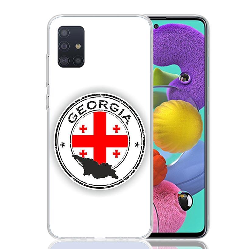 Georgia Flag Phone Case For Samsung Galaxy A52 A32 A22 A12 A02S A50S A30S A51 A31 AA71 Note 20 Ultra 10 S10 Plus Galaxy A52 A42