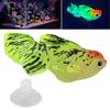Artificial Fish Glowing Effect Silicone Simulation Gold Fish for Fish Bowl Simulation Animal Decoration