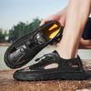 Mode Herrenschuhe Leder Herren Hollow Out Walking Schuhe Herren Outdoor Fahrschuh Mode Herren Sneaker Rutschfest Lässige Luxus Sandalen