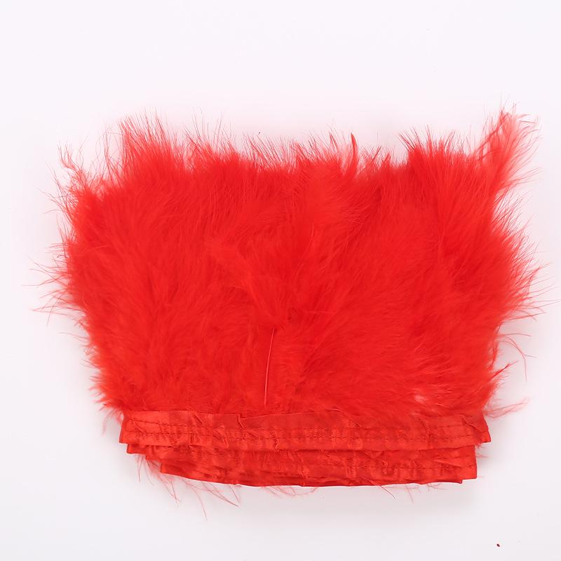 DIY Turkey Feather Fringe for Headdress and Corsage Decorations