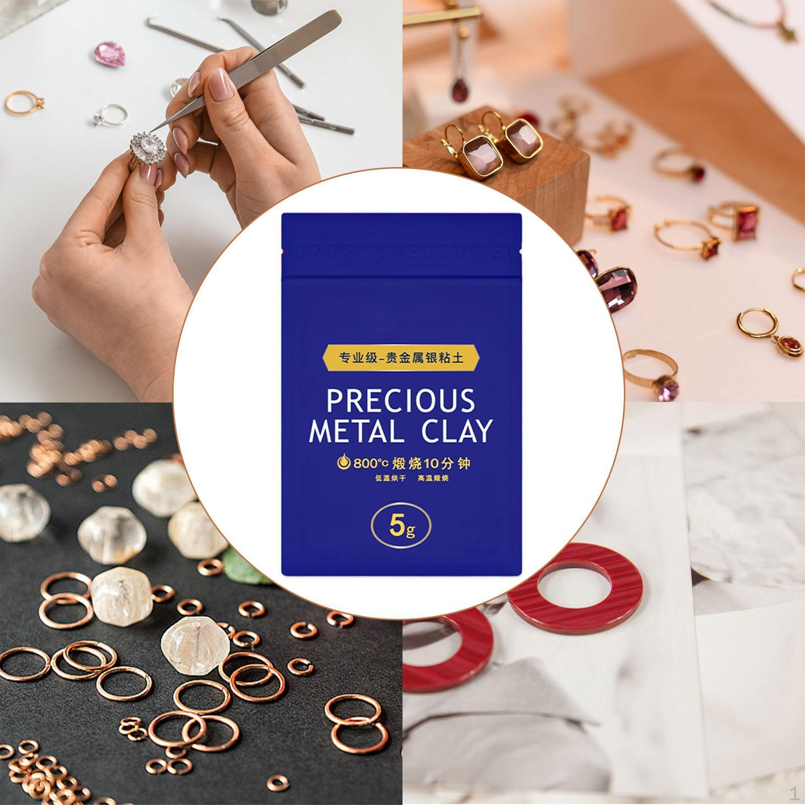 

Металлическая глина для ювелирных изделий, Идеально подходит для бусин и ожерелий 5g