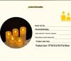 Fernbedienbare USB-wiederaufladbare flackernde LED-Kerze für Hochzeiten, Restaurants, Konzerte und romantische Atmosphäre