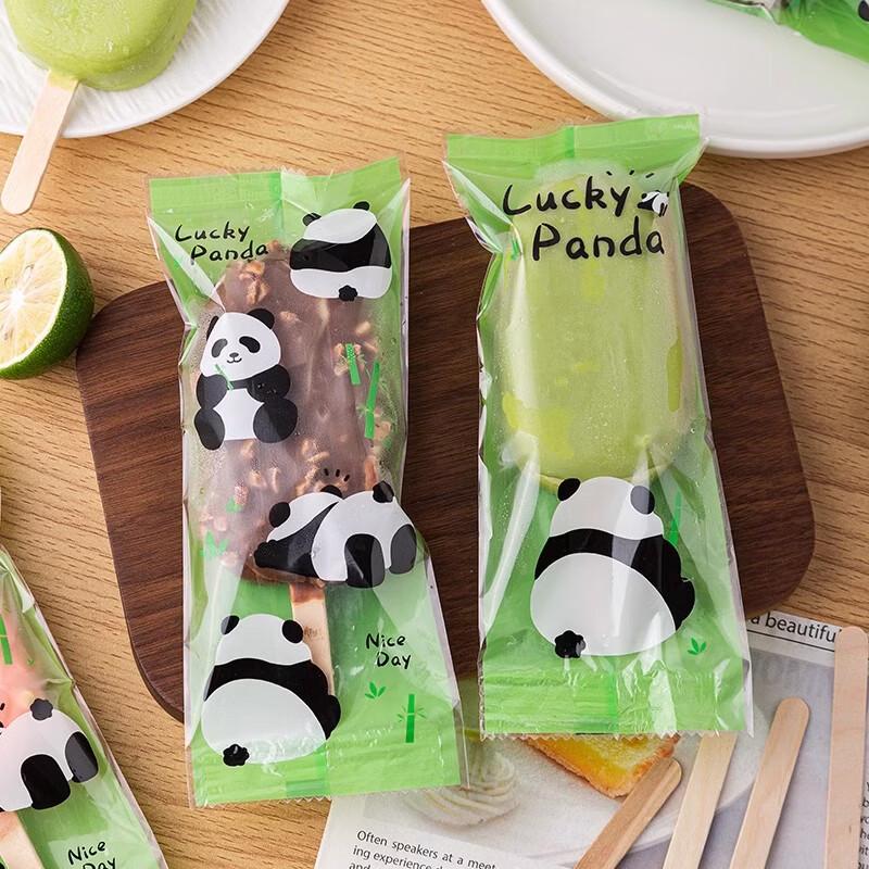 Cartoon Panda Thickened Ice Cream Packaging Bags