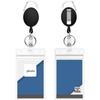 Black Zinc Alloy Waterproof Retractable Badge and Card Holder