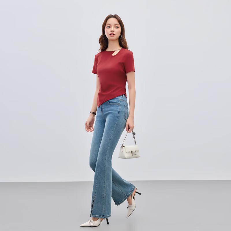 IEF Women's Slim Fit Korean Style T-Shirt