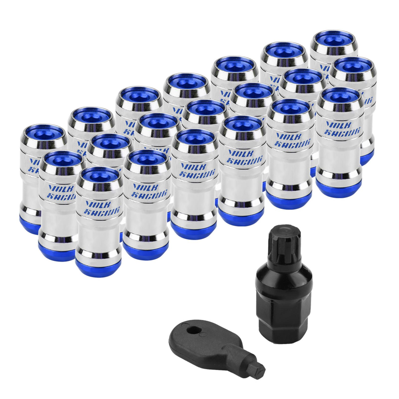 

M12 X P1.5 Гоночные гайки для колес, винт для большинства неоригинальных колес Blue синий