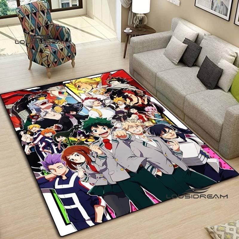 My Hero Academia Anime Koberec a kobereček Móda Domů Kreslený Dekorace Koberec obývací pokoj Ložnice Oblast Koberec pracovna Veranda podložka u postele