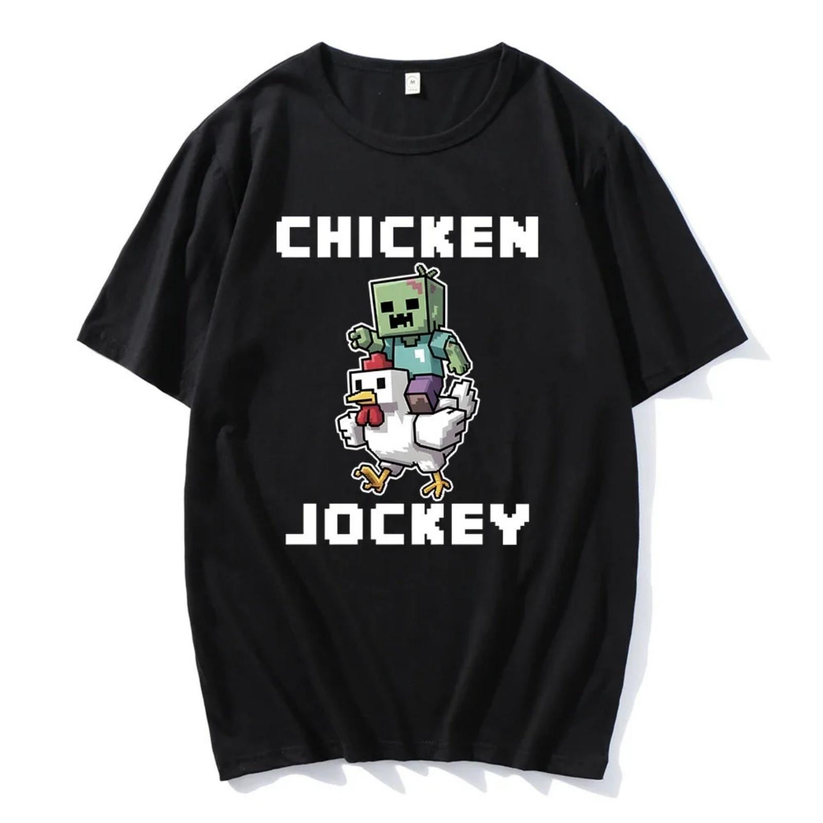 

Chicken Jockey Tee Hot Game Cartoon Graphic Tshirts Short Sleeve O-neck Male T-shirt Summer Men Women Unisex Streetwear T Shirt XXXXXL різнокольоровий