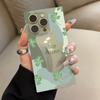Clear Square Back Tube Case Protection For iPhone 14 Pro Max 11 16 ProMax 13 15 Plus 12 Anti-Oxygen,Shamrock Pattern Casing